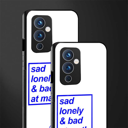 bad at math back phone cover | glass case for oneplus 9