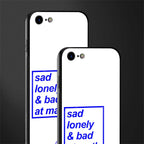 bad at math glass case for iphone se 2020 image-2