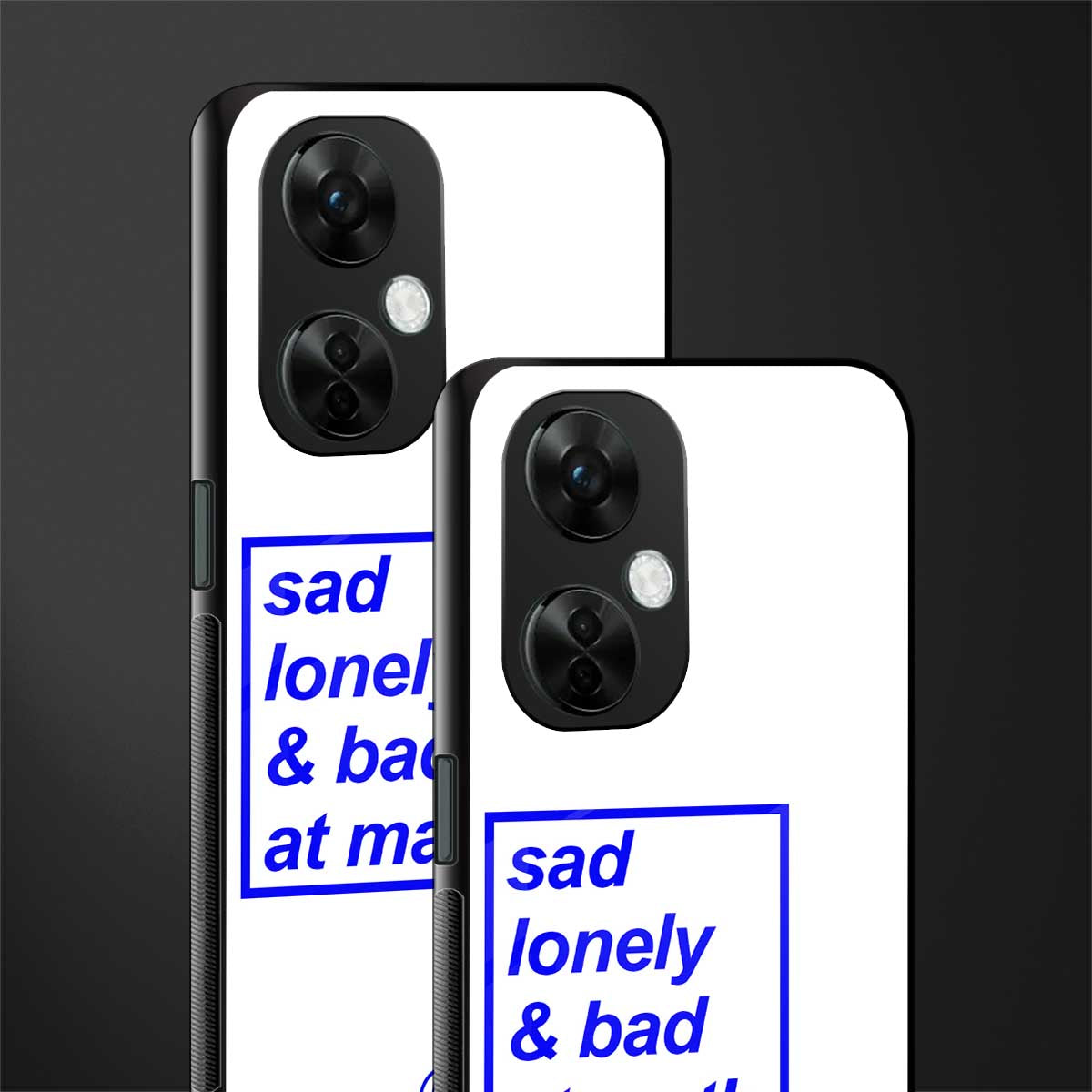bad at math back phone cover | glass case for oneplus nord ce 3 lite