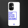 bad at math back phone cover | glass case for oneplus nord ce 3 lite