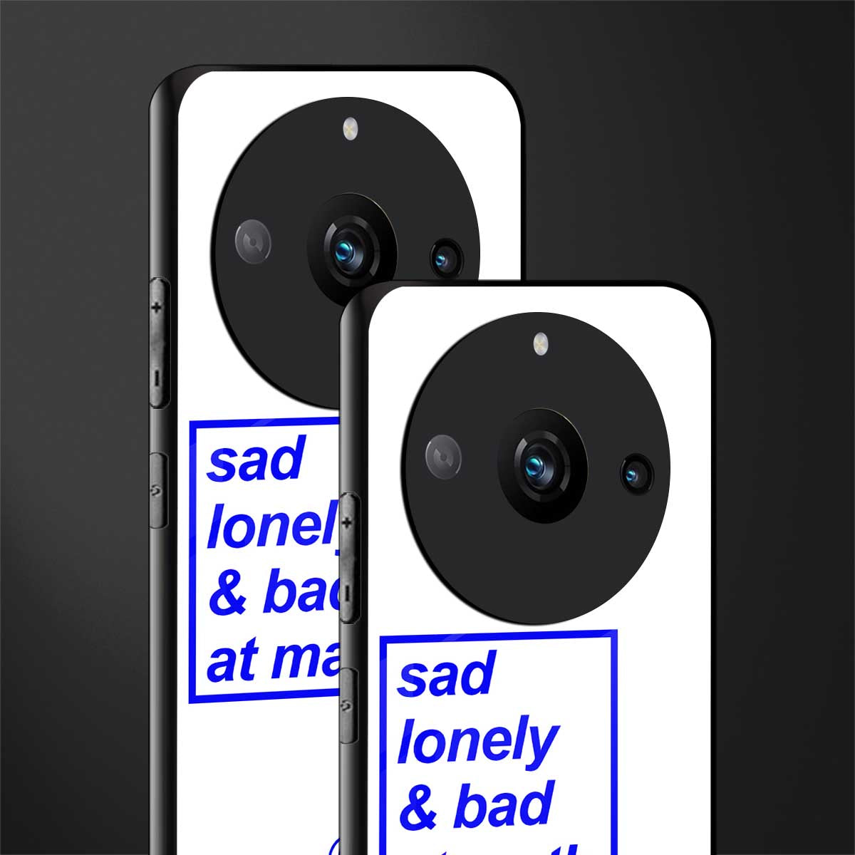 bad at math back phone cover | glass case for realme 11 pro 5g