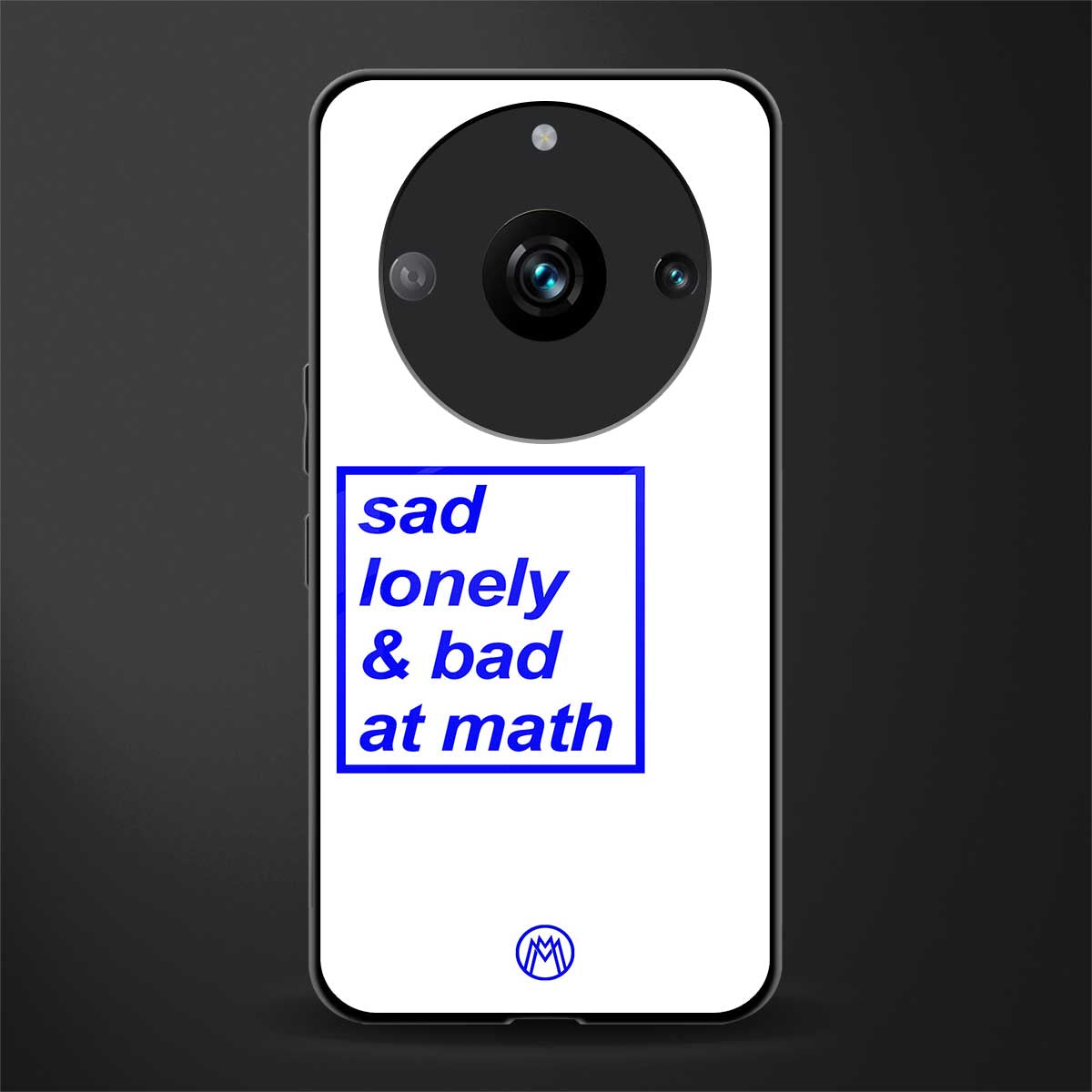 bad at math back phone cover | glass case for realme 11 pro 5g