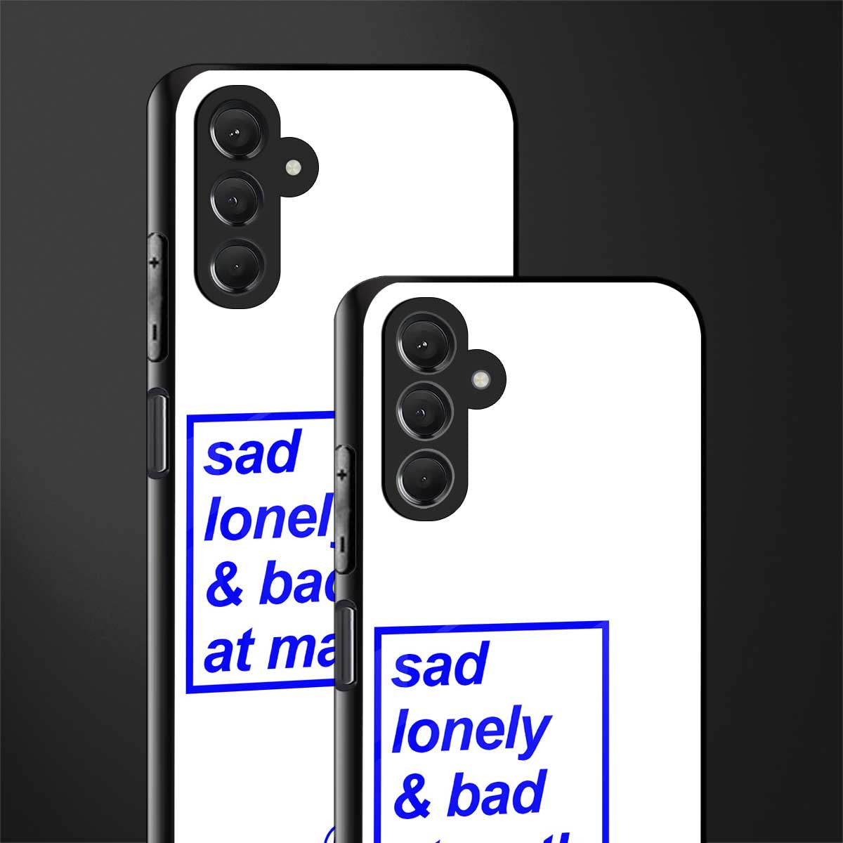 bad at math back phone cover | glass case for samsun galaxy a24 4g