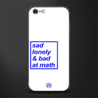 bad at math glass case for iphone 6 image