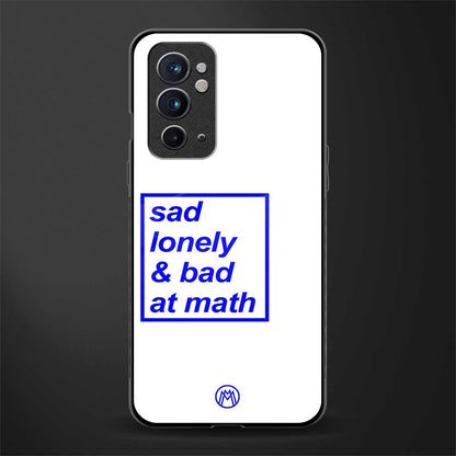 bad at math glass case for oneplus 9rt image
