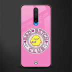bad bitch club glass case for poco x2 image