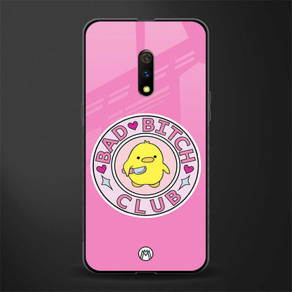 bad bitch club glass case for oppo k3 image