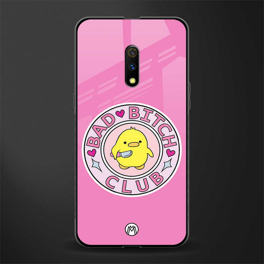 bad bitch club glass case for oppo k3 image
