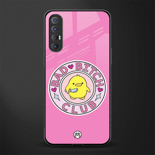 bad bitch club glass case for oppo reno 3 pro image