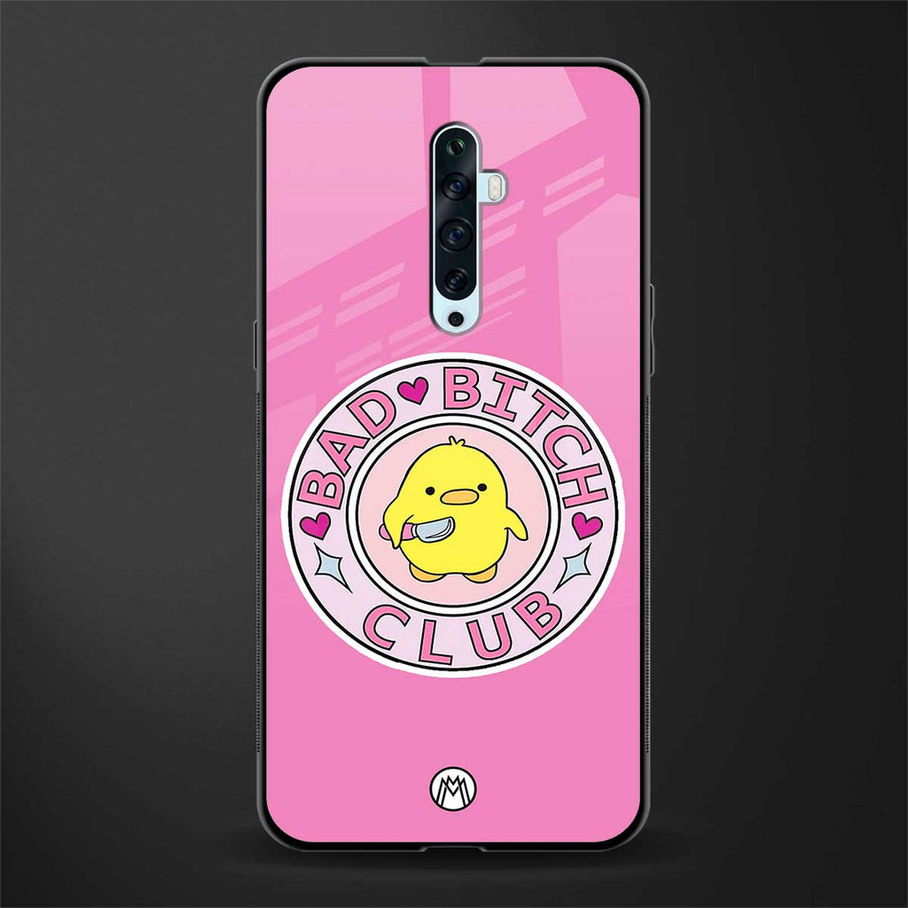bad bitch club glass case for oppo reno 2z image