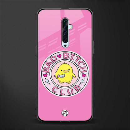 bad bitch club glass case for oppo reno 2z image