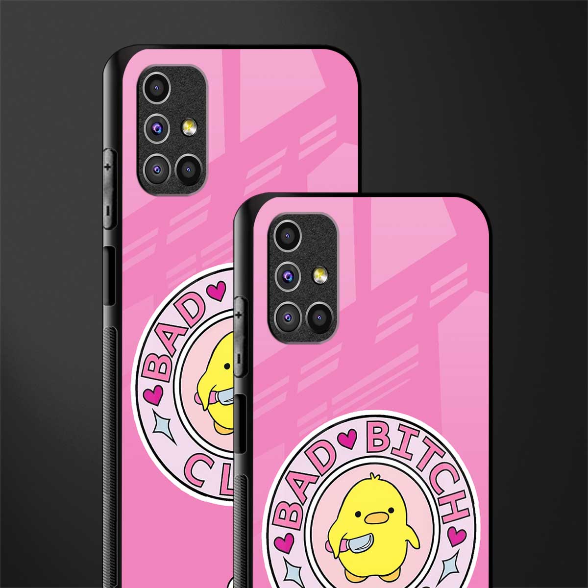 bad bitch club glass case for samsung galaxy m31s image-2
