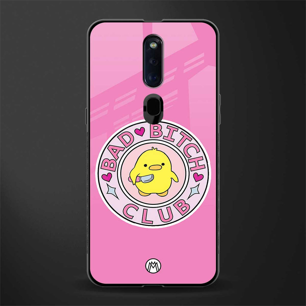 bad bitch club glass case for oppo f11 pro image