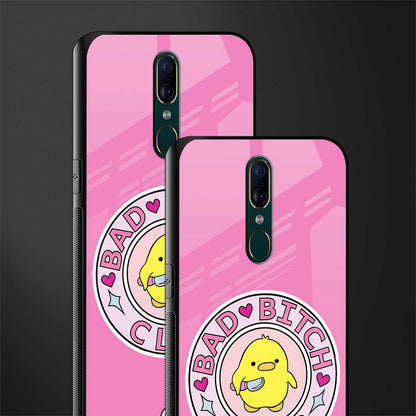 bad bitch club glass case for oppo a9 image-2