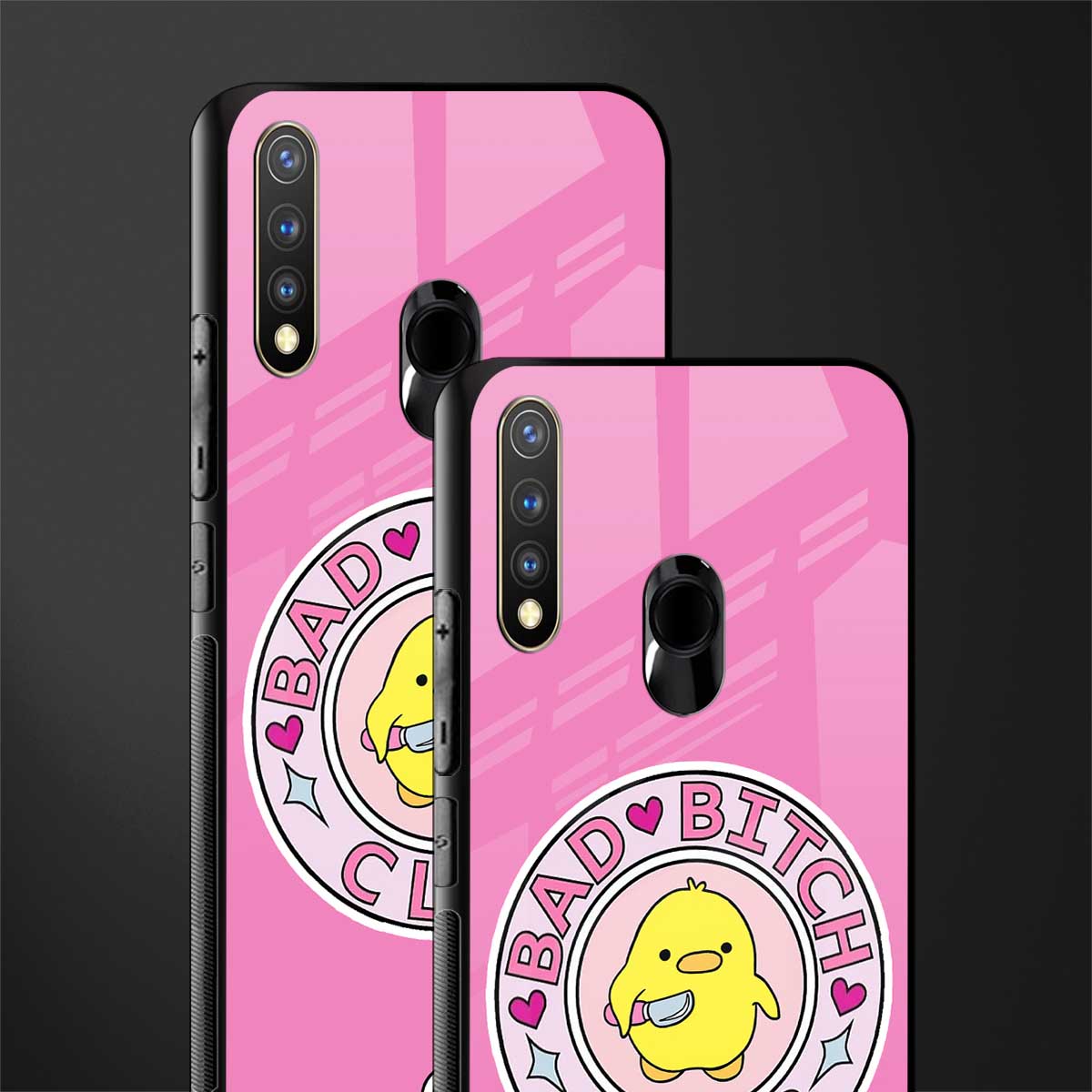bad bitch club glass case for vivo y19 image-2