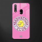 bad bitch club glass case for vivo u20 image