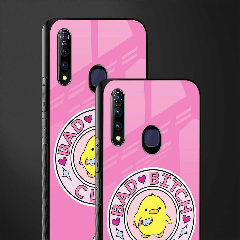 bad bitch club glass case for vivo z1 pro image-2