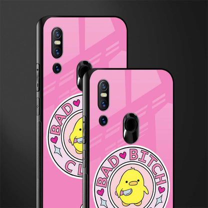 bad bitch club glass case for vivo v15 image-2
