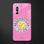 bad bitch club glass case for vivo v15 pro image