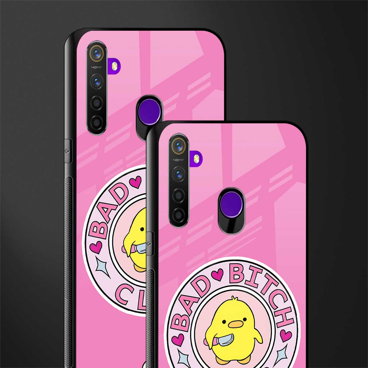 bad bitch club glass case for realme 5 image-2