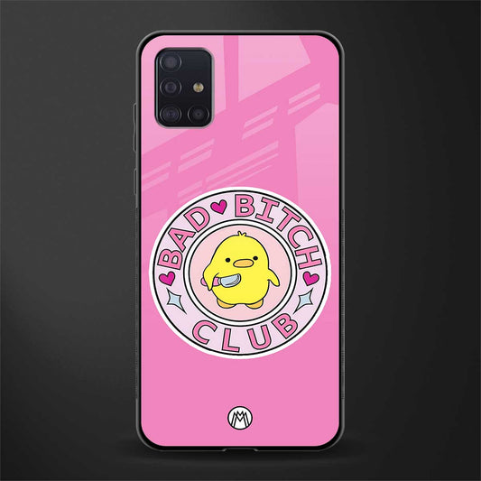 bad bitch club glass case for samsung galaxy a71 image