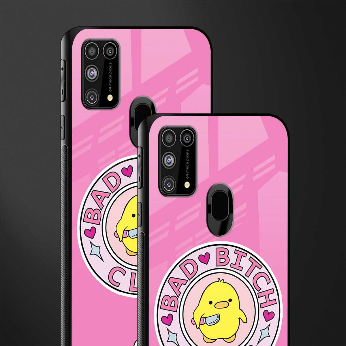 bad bitch club glass case for samsung galaxy f41 image-2