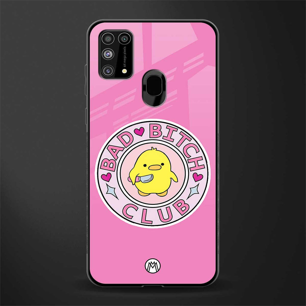 bad bitch club glass case for samsung galaxy f41 image