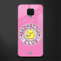 bad bitch club glass case for redmi note 9 pro image