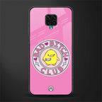 bad bitch club glass case for redmi note 9 pro image