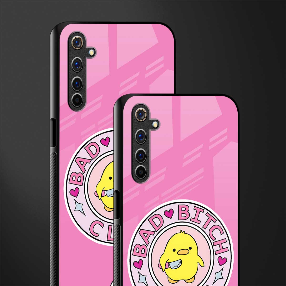 bad bitch club glass case for realme 6i image-2