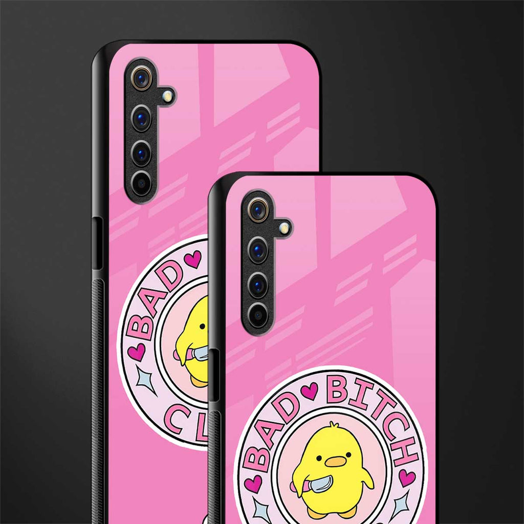 bad bitch club glass case for realme 6 image-2