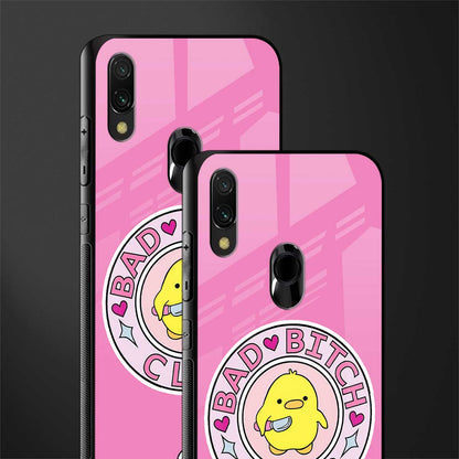 bad bitch club glass case for redmi y3 image-2