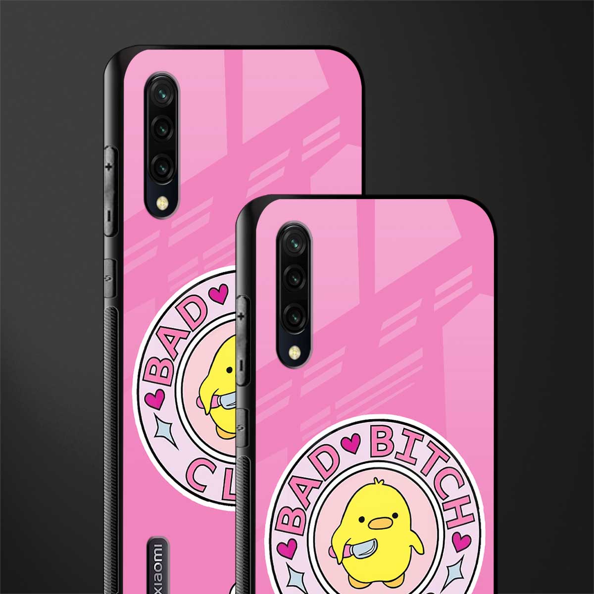 bad bitch club glass case for mi a3 redmi a3 image-2