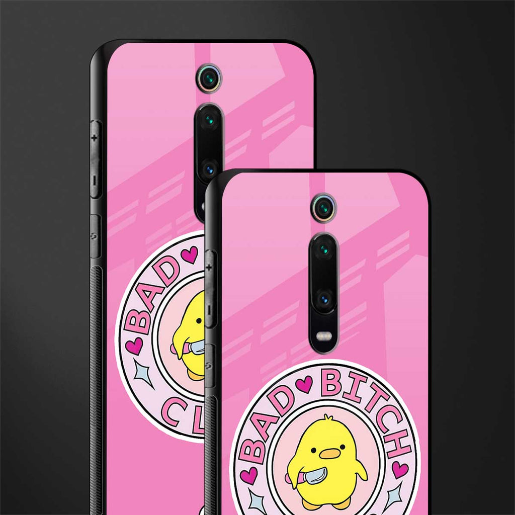 bad bitch club glass case for redmi k20 image-2