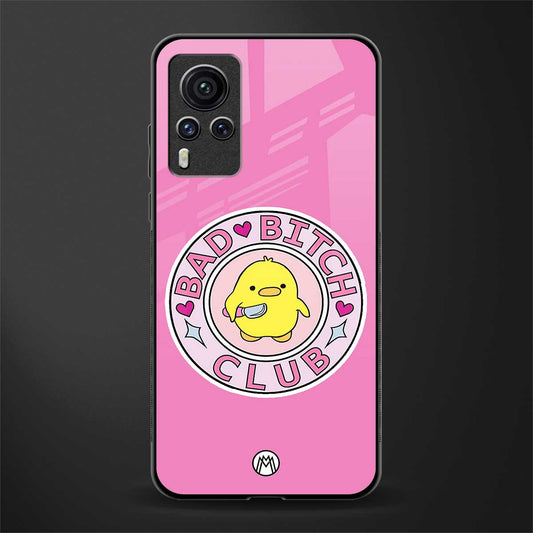 bad bitch club glass case for vivo x60 pro image