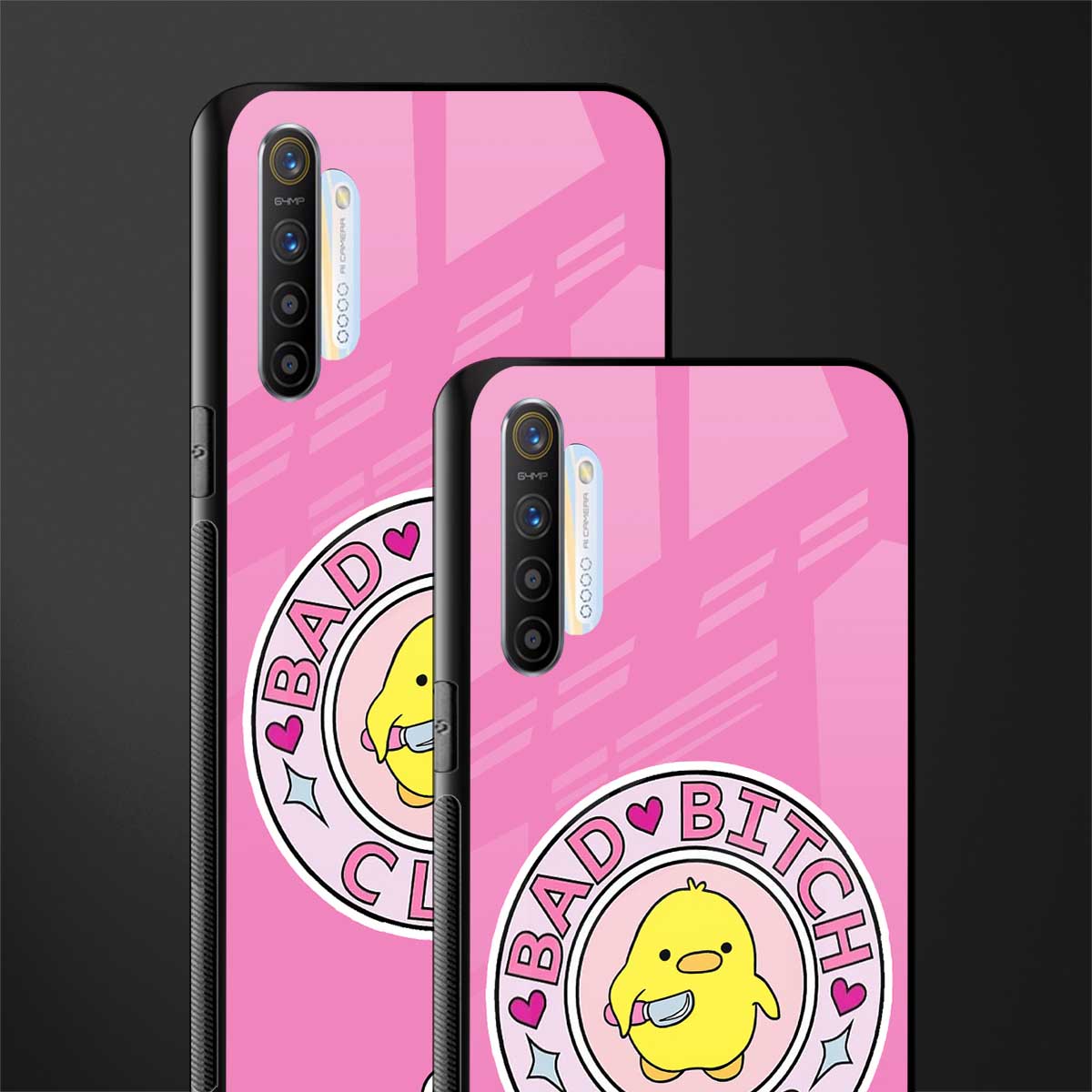 bad bitch club glass case for realme xt image-2