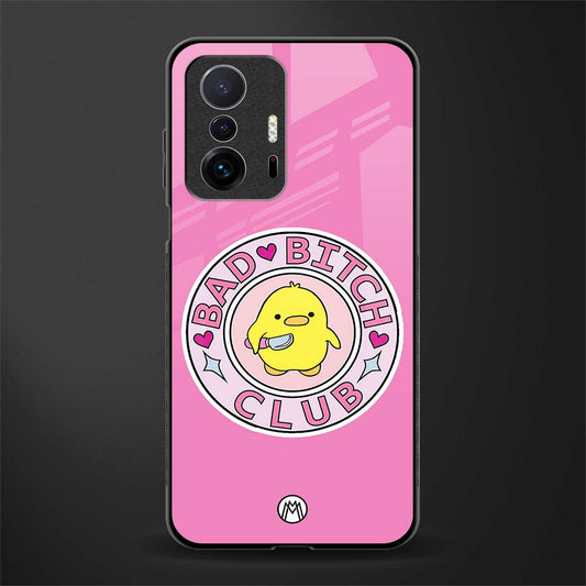 bad bitch club glass case for mi 11t pro 5g image