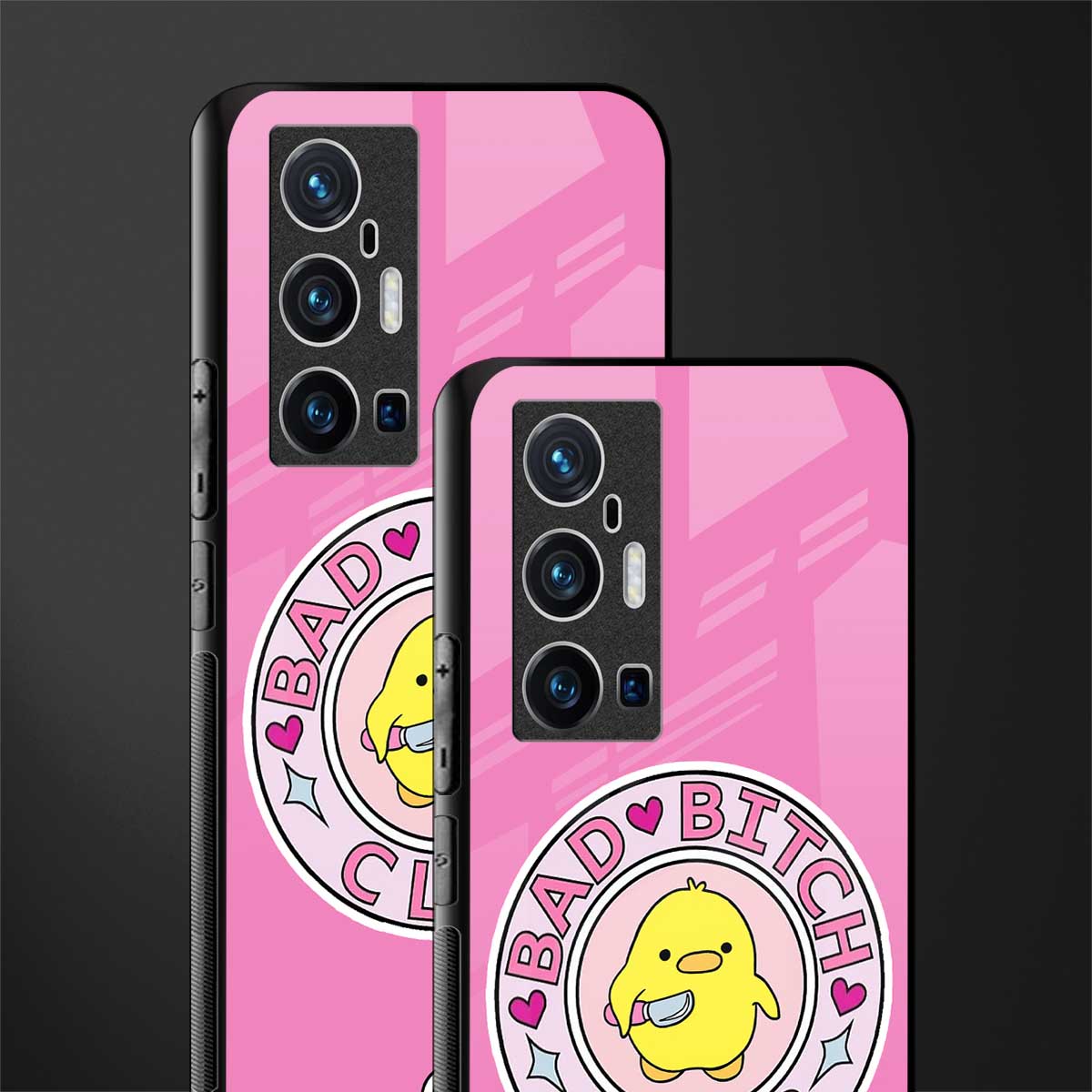 bad bitch club glass case for vivo x70 pro plus image-2