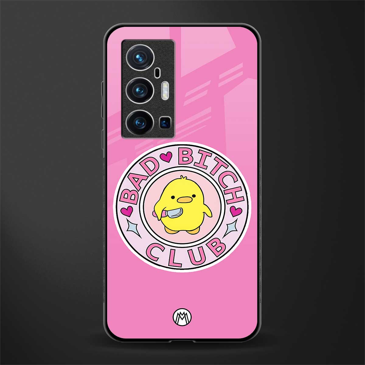 bad bitch club glass case for vivo x70 pro plus image
