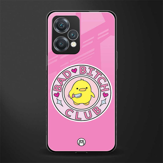 bad bitch club back phone cover | glass case for realme 9 pro 5g