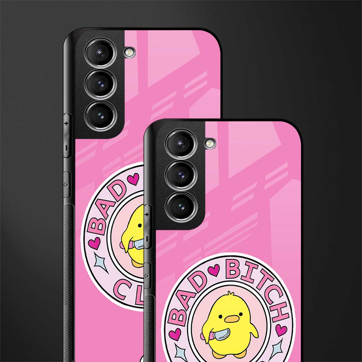 bad bitch club glass case for samsung galaxy s21 image-2