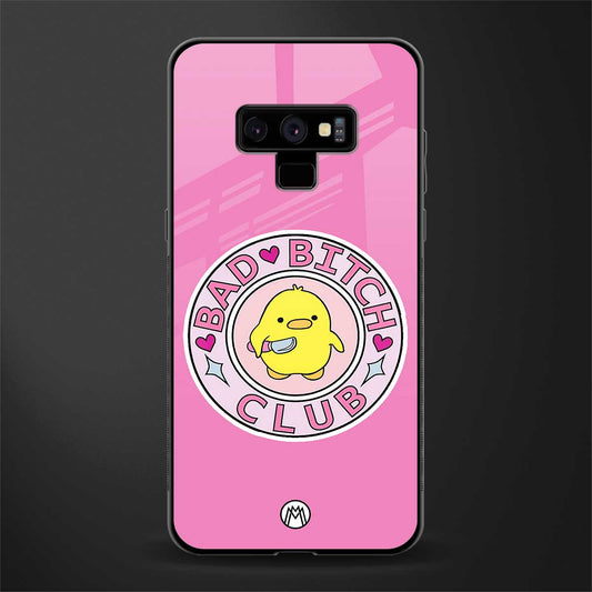 bad bitch club glass case for samsung galaxy note 9 image