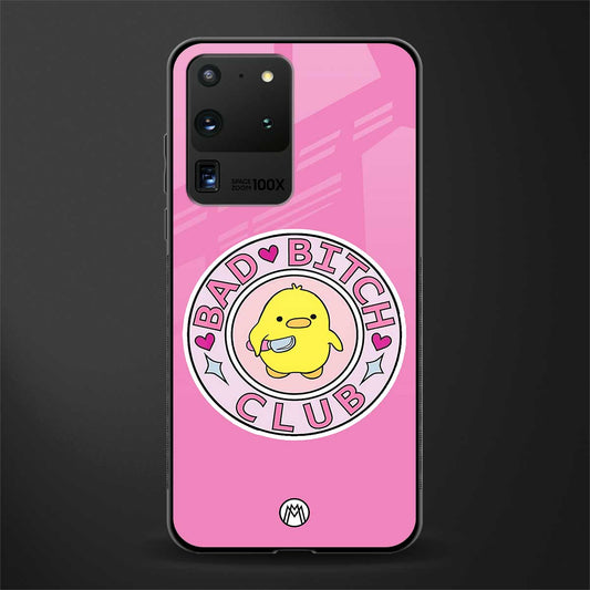 bad bitch club glass case for samsung galaxy s20 ultra image