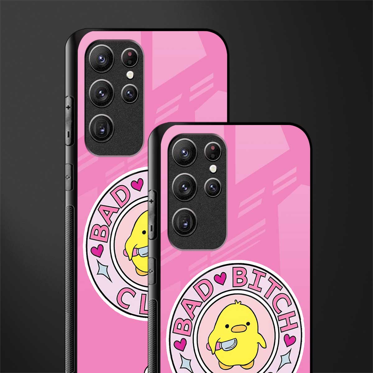 bad bitch club glass case for samsung galaxy s22 ultra 5g image-2