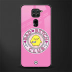 bad bitch club glass case for redmi note 9 image