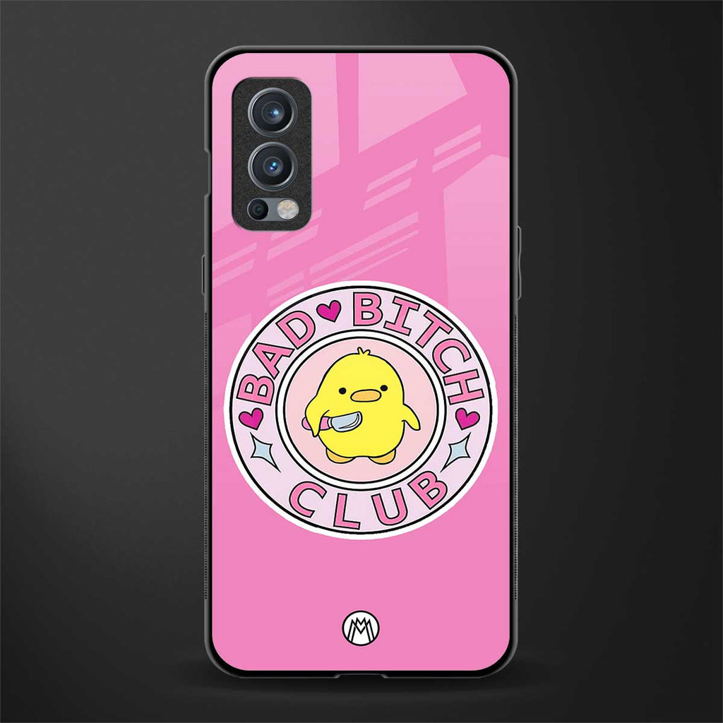 bad bitch club glass case for oneplus nord 2 5g image