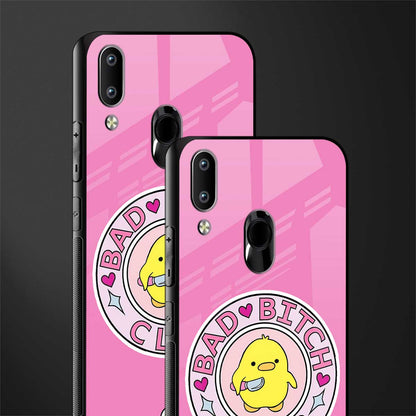 bad bitch club glass case for vivo y91 image-2