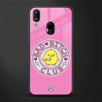 bad bitch club glass case for vivo y95 image