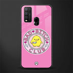 bad bitch club glass case for vivo y30 image
