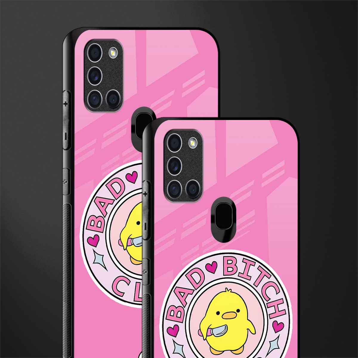 bad bitch club glass case for samsung galaxy a21s image-2